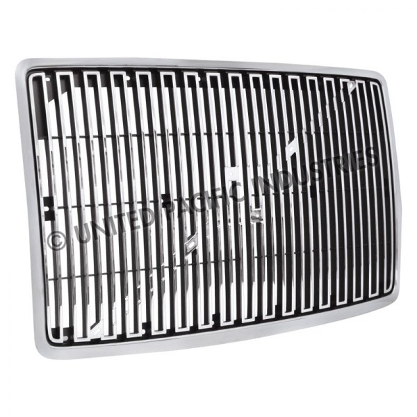 United Pacific® - 1-Pc Chrome Vertical Billet Main Grille