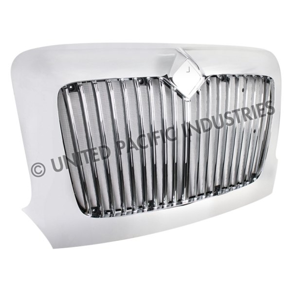 United Pacific® - 1-Pc Chrome Vertical Billet Main Grille