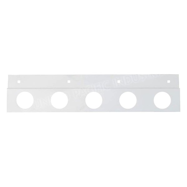 United Pacific® - Top Mud Flap Plate with 5 Round 2" Light Cutout