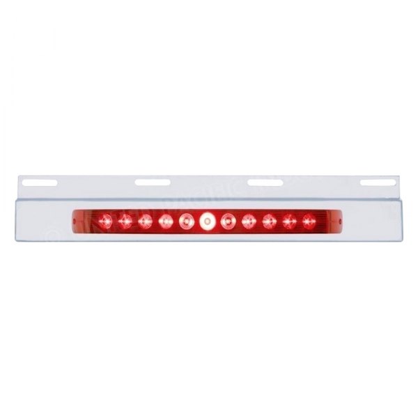 United Pacific® - Top Mud Flap Plate with 11 LED 17" Light Bar