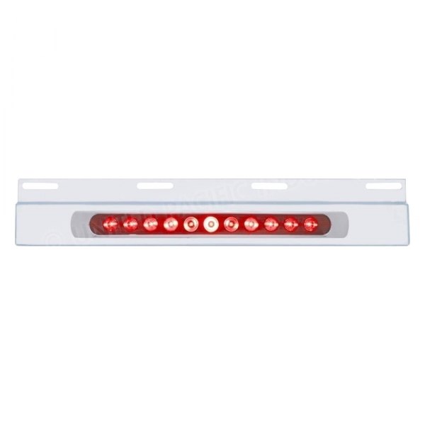 United Pacific® - Top Mud Flap Plate with 11 LED 17" Light Bar