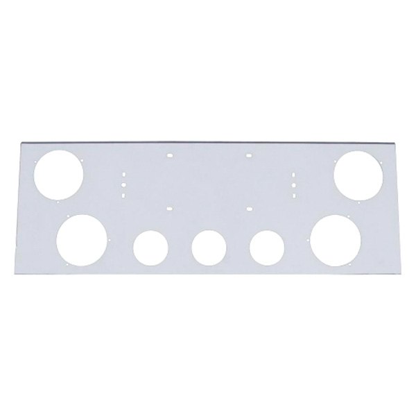 United Pacific® - 34" Light Panel with Four 4"and Three 2.5" Light Cutouts