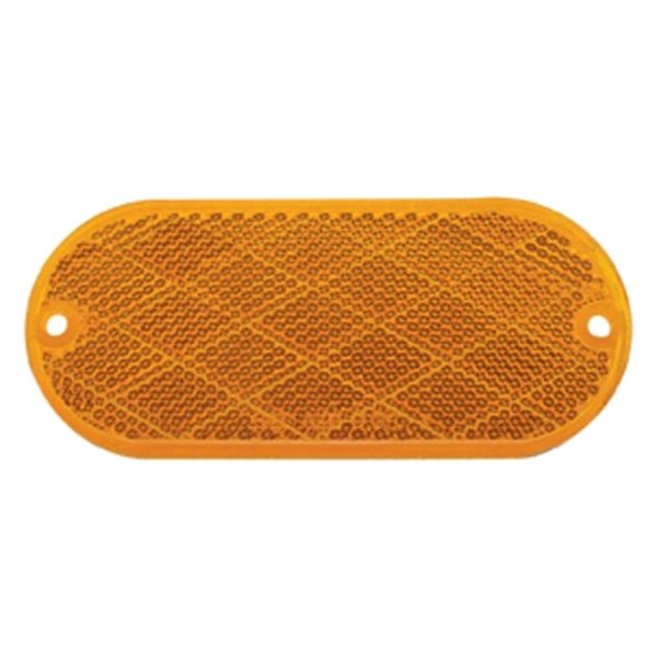 United Pacific® - Quick Mount Amber Oval Reflector