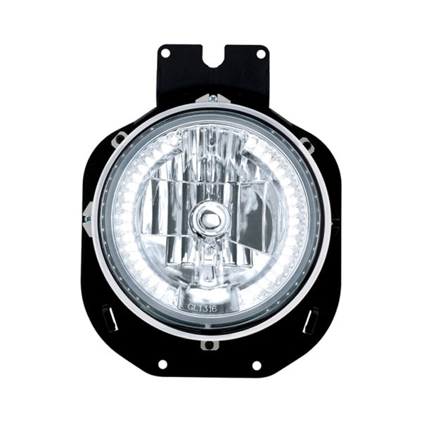 United Pacific® - Chrome Euro Headlight with White LED Halo, Freightliner Century