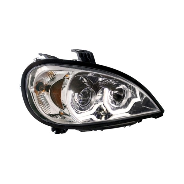 United Pacific® - Passenger Side Chrome LED DRL Bar Projector Headlight, Freightliner Columbia