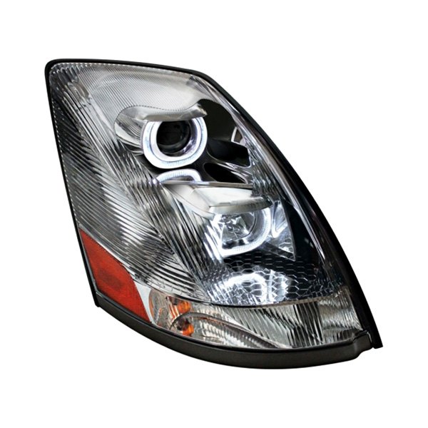 United Pacific® - Passenger Side Chrome LED Halo Projector Headlight