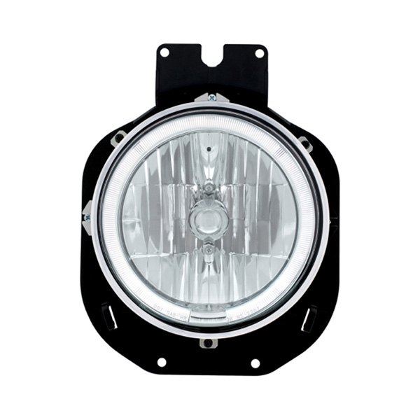 United Pacific® - Chrome Euro Headlight with White LED Halo, Freightliner Century