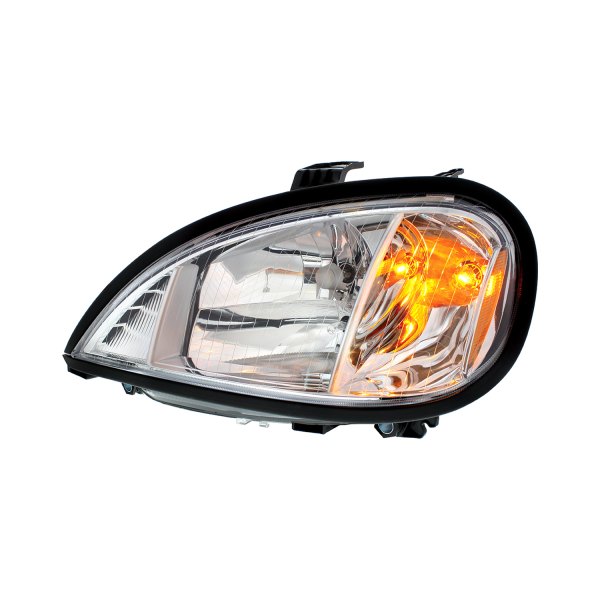 United Pacific® - Driver Side Chrome Euro Headlight, Freightliner Columbia