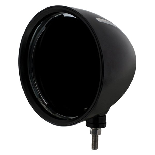 United Pacific® - Groove 7" Round Black "Billet" Style Headlight Housing
