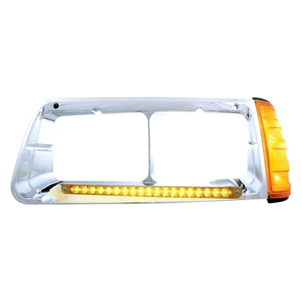 United Pacific® - 19 LED Chrome Driver Side Headlight Bezel
