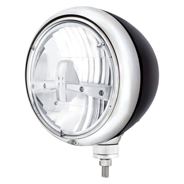 United Pacific® - 7" Round Chrome "Guide" Style LED Headlight