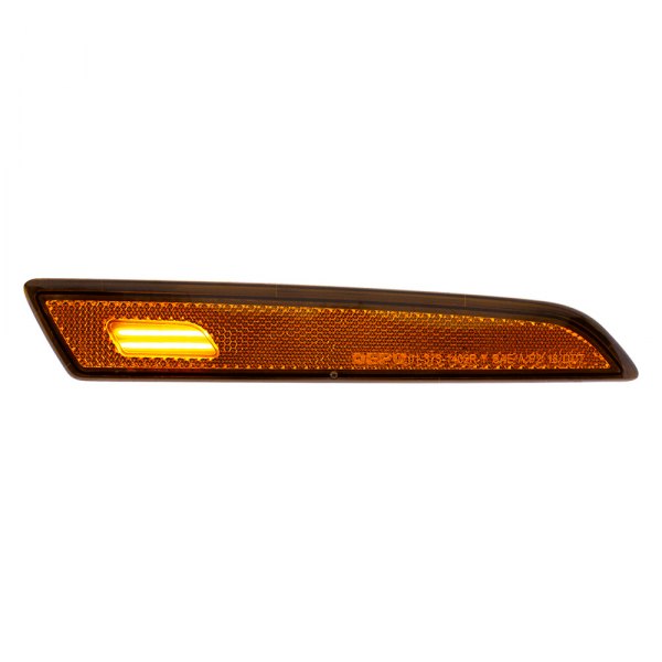 United Pacific® - Passenger Side Black/Amber LED Side Marker Light