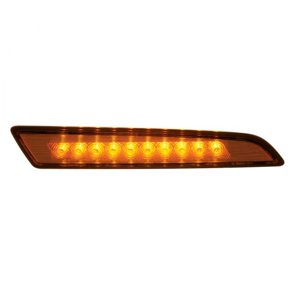 United Pacific® - Driver Side Black/Amber LED Side Marker Light