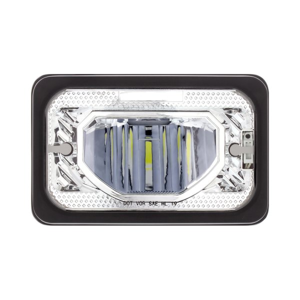 United Pacific® - 4x6" Rectangular Chrome LED Headlight