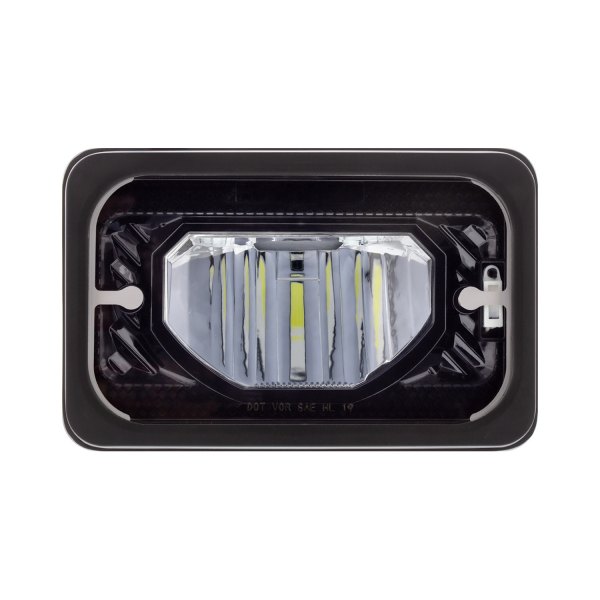 United Pacific® - 4x6" Rectangular Black LED Headlight
