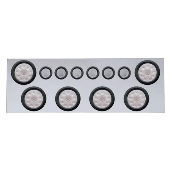 United Pacific® - LED Rear Center Panel with Six 10-LED 4" Lights and Six 9-LED 2" Lights