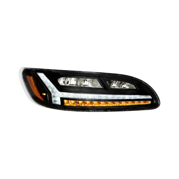 United Pacific® - Black LED Headlight with Sequential Turn Signal