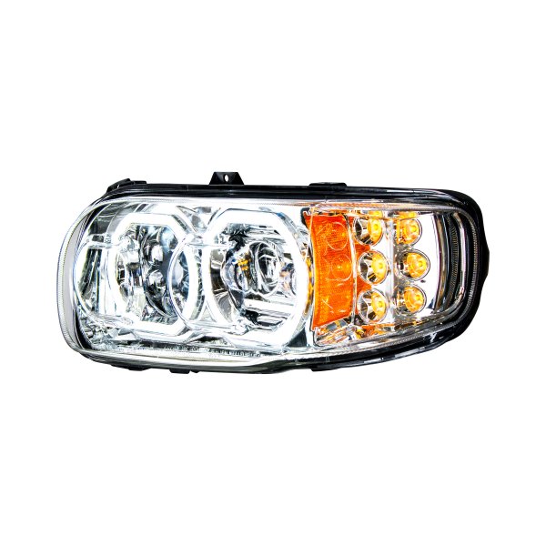 United Pacific® - Driver Side Chrome Halo Projector LED Headlight