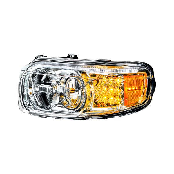 United Pacific® - Driver Side Chrome LED Headlight with Parking Light