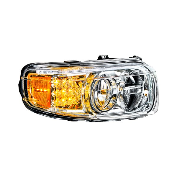 United Pacific® - Passenger Side Chrome LED Headlight with Parking Light