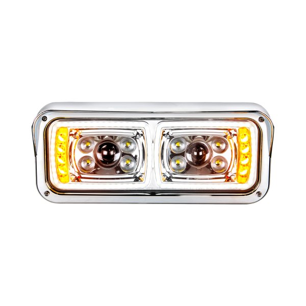 United Pacific® - Passenger Side Chrome Halo Projector LED Headlight