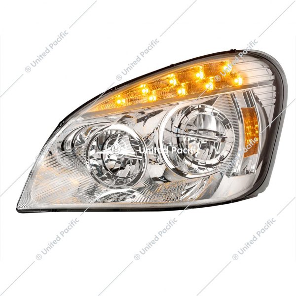 United Pacific® - Driver Side Chrome LED Headlight