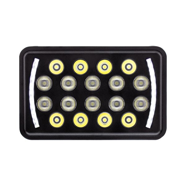 United Pacific® - Dual-Function 4"x6" Driving Beam LED Light with Position Light Bar