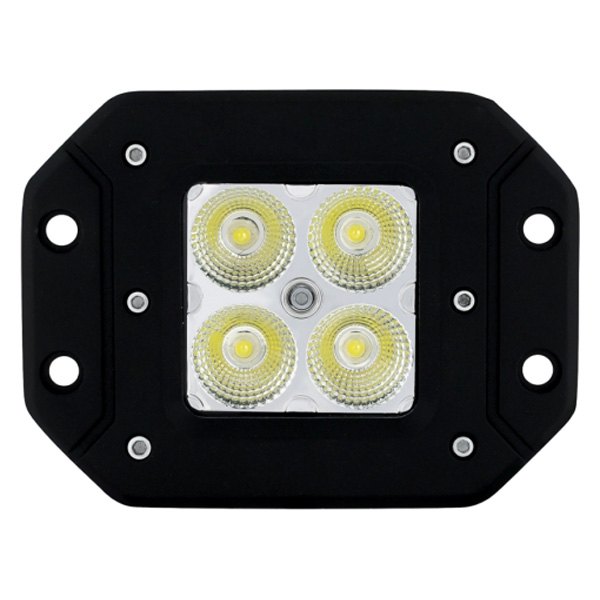 United Pacific® - X2 Series Flush Mount 4.75" 12W Square Spot Beam LED Light