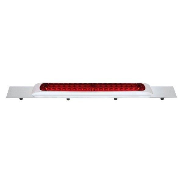 United Pacific® - Chrome Top Mud Flap Plate with 19 LED Light Bars