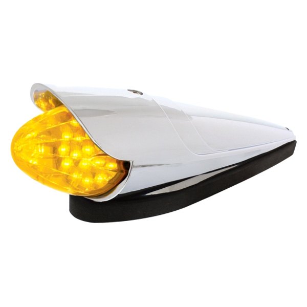 United Pacific® - Grakon 1000 3" Round Amber LED Cab Roof Light