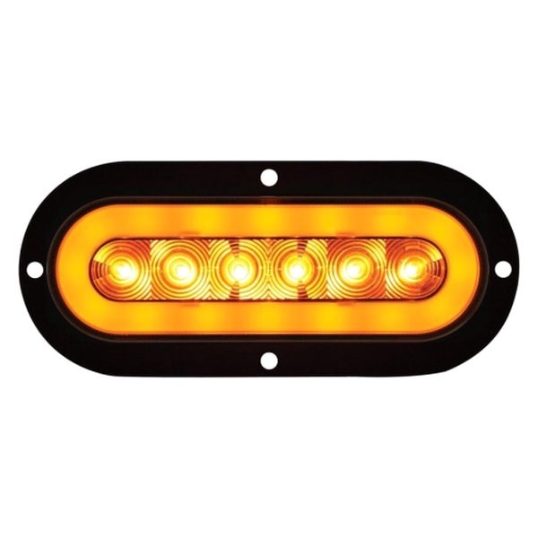 United Pacific® - GLO 6" Oval Flange Mount LED Turn Signal Light