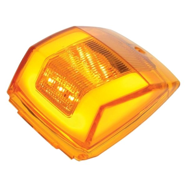 United Pacific® - GLO 5"x3.75" Rectangular Amber LED Cab Roof Light