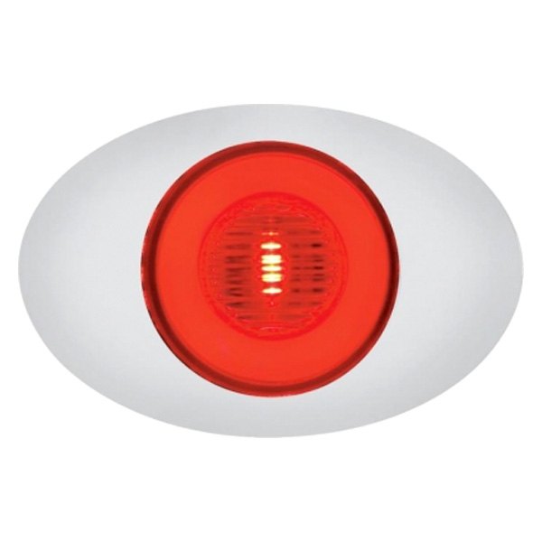 United Pacific® - M3 Millenium 3"x2" Oval Red LED Side Marker Light