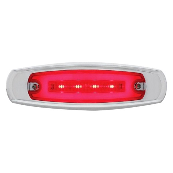 United Pacific® - GLO 6"x2" Rectangular Red LED Side Marker Light
