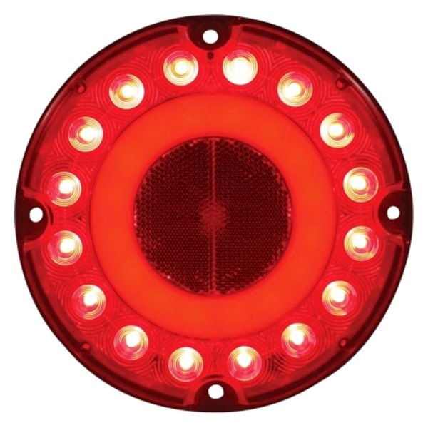 United Pacific® - 7" Red Round GLO LED Tail Light