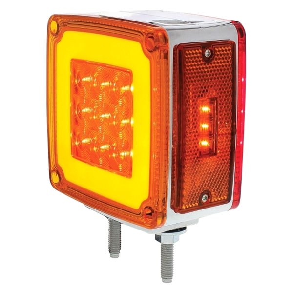 United Pacific® - Driver Side GLO Double Face Square LED Turn Signal Light