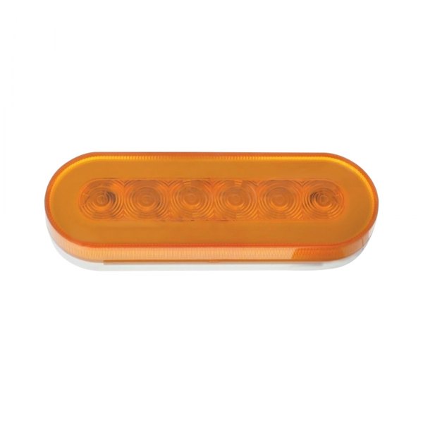 United Pacific® - GLO Halo 6"x2" Oval Amber LED Turn Signal Light