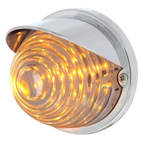 United Pacific® - Beehive Style Round LED Side Marker Light With Visor