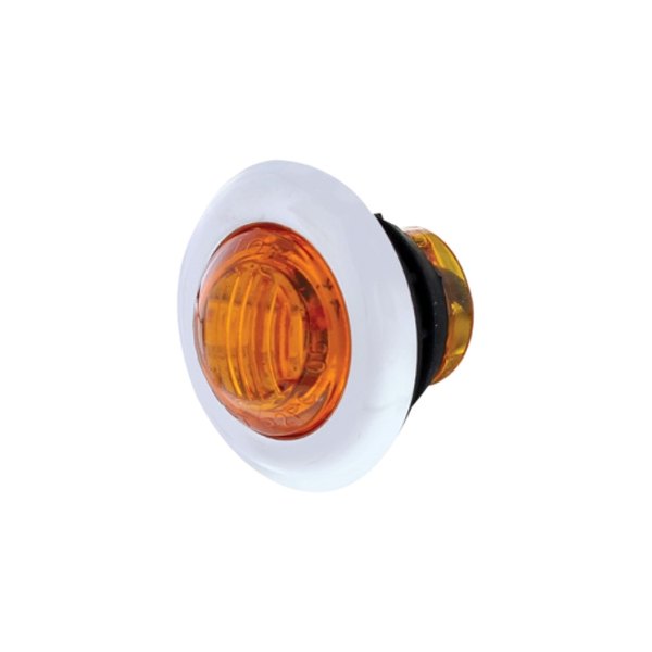 United Pacific® - Mini Dual Function 3/4" Round Amber LED Side Marker Light