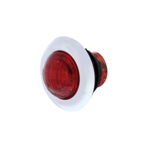 United Pacific® - Mini Dual Function 3/4" Round Red LED Side Marker Light