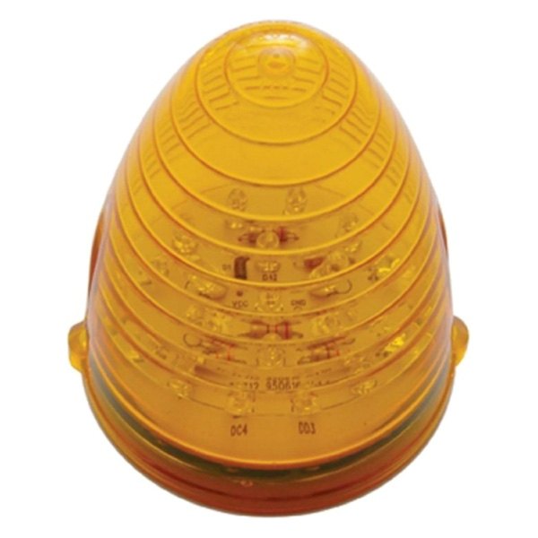 United Pacific® - Grakon 1000 Beehive Style 3" Round Amber LED Cab Roof Light