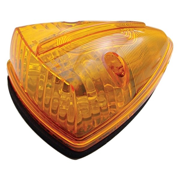 United Pacific® - 3.5"x2.75" Triangle Amber LED Cab Roof Light