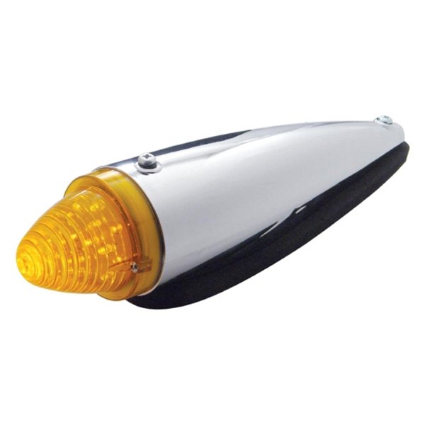 United Pacific® - Truck-Lite™ Style Chrome/Amber LED Cab Roof Light