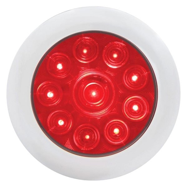 United Pacific® - 4" Round LED Combination Tail Light with Bezel