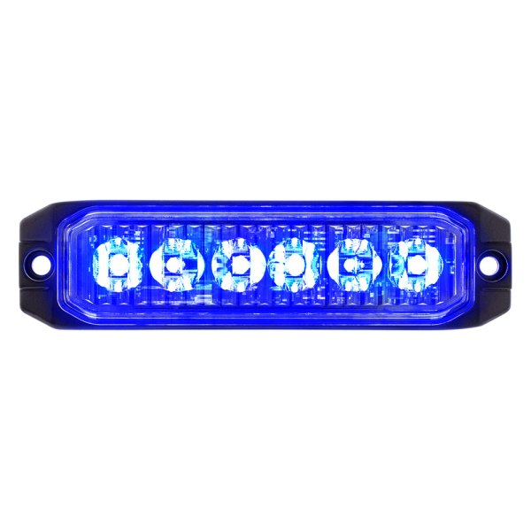 United Pacific® - 4.3" Competition Series Bolt-On Mount Blue LED Strobe Light