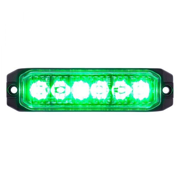 United Pacific® - 4.3" Competition Series Bolt-On Mount Green LED Strobe Light