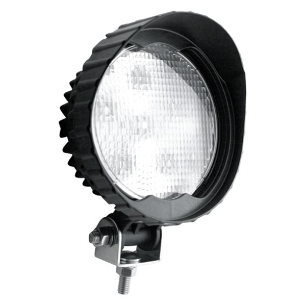 United Pacific® - High Power 5" 18W Round Flood Beam LED Light with Visor