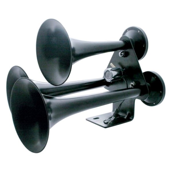 United Pacific® - 3 Trumpet Black Train Horn
