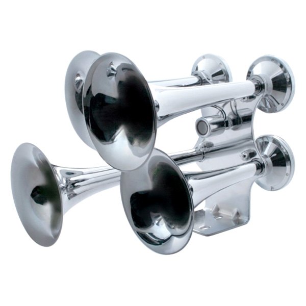 United Pacific® - 4 Trumpet Chrome Train Horn