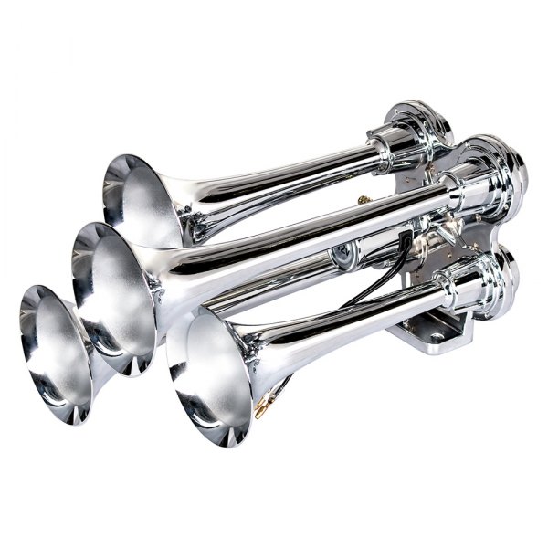 United Pacific® - Competition Series 4 Trumpet Chrome Mini Train Horn